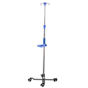 Pied à Perfusion Mobile sur Roulettes